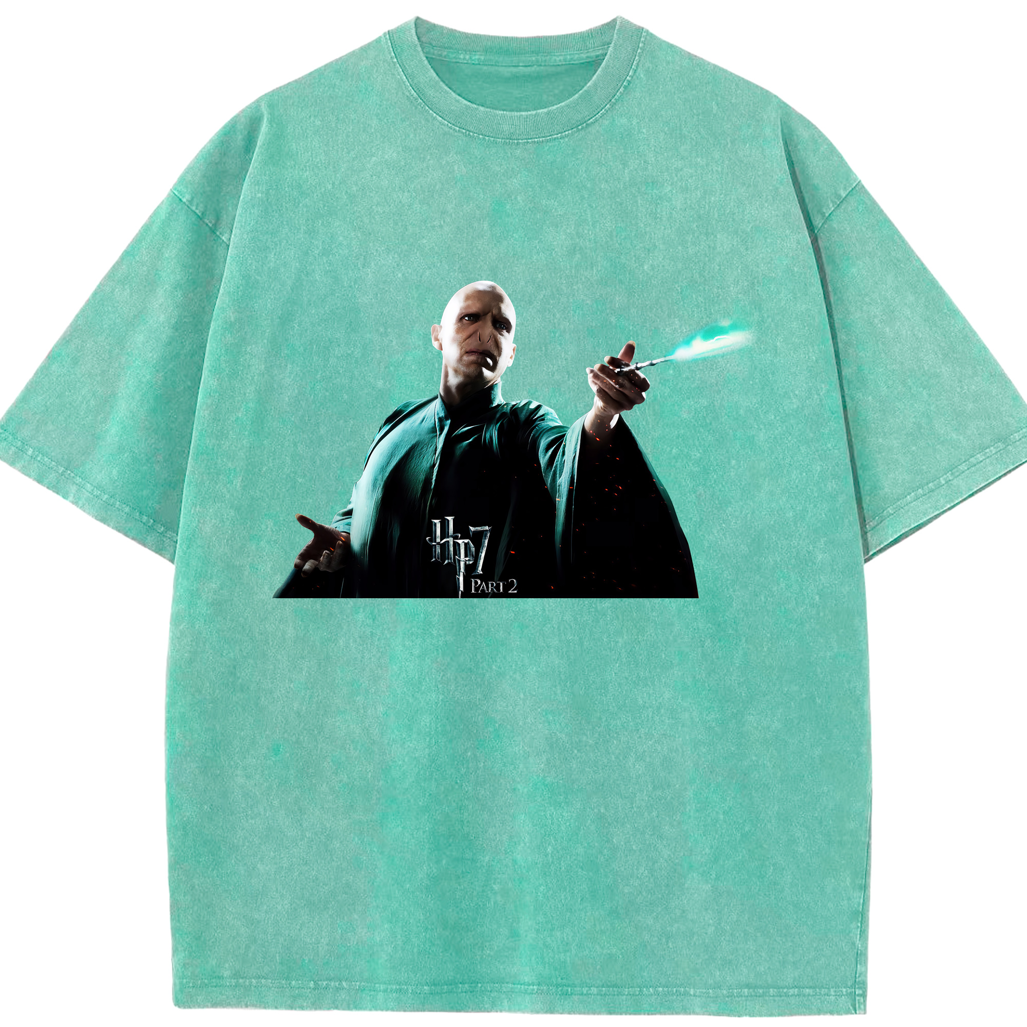 （画像用） Harry Potter ハリー・ポッターシリーズ 綿100% ヴィンテージ風 半袖Tシャツ（フロントプリント）